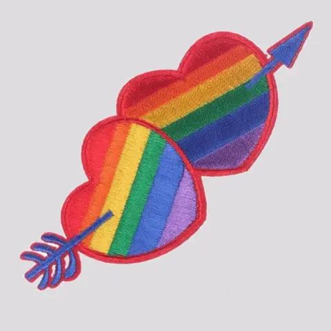 Imagen Parche corazones orgullo LGBT  