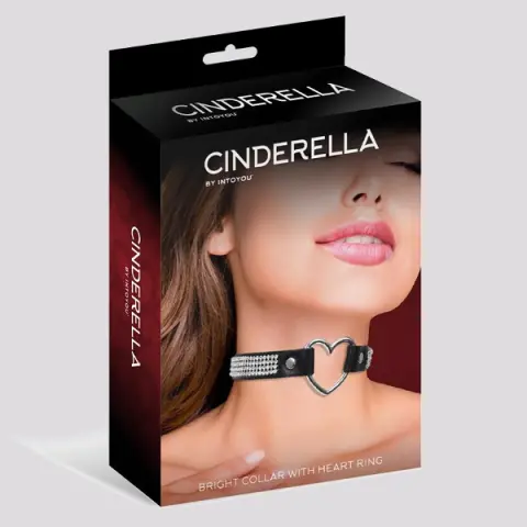 Imagen Collar brillantes bondage argolla  corazn Cinderella 2