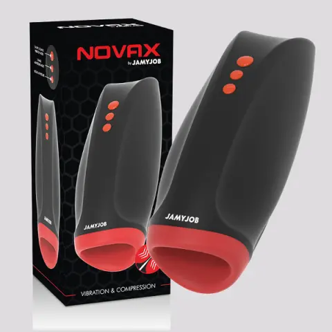Imagen Novax masturbador con vibracin y compresin