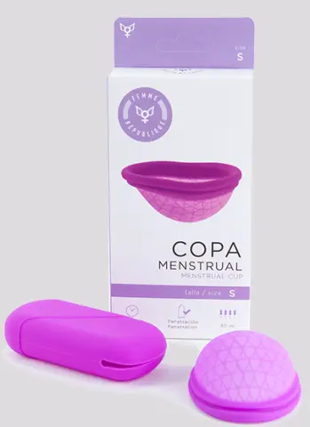 Imagen Copa menstrual S disco Femme Republique  lila 4