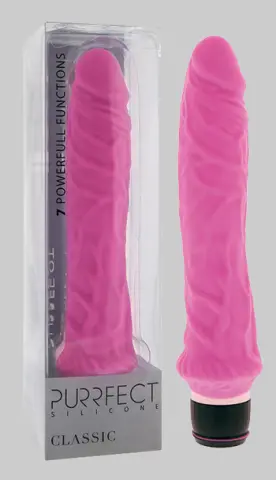 Imagen Pene vibrador silicona big rosa