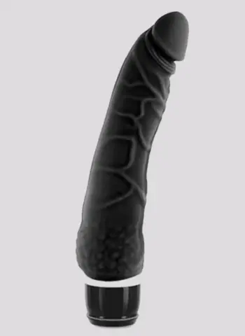 Imagen Pene vibrador silicona negro 7 ritmos