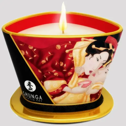 Imagen Vela de masaje Shunga fresas 170 ml Romance