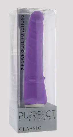 Imagen Pene vibrador anal silicona lila 7 ritmos 2