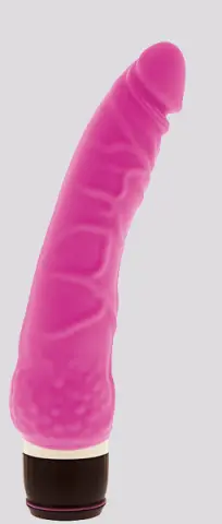 Imagen Pene vibrador silicona rosa 7 ritmos