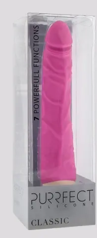 Imagen Pene vibrador silicona rosa 7 ritmos 2