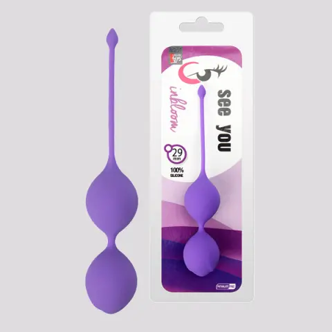 Imagen Bolas chinas silicona lila 29 mm See you