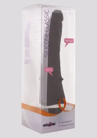Imagen Pene vibrador anal silicona negro 7 ritmos 2