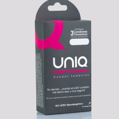 Imagen Preservativo femenino Uniq con liga 3 unidades