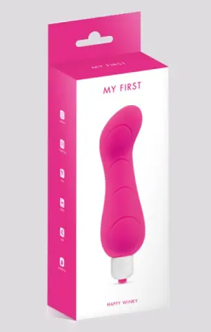 Imagen Vibrador silicona My first /Dolce vita  happy winky fucsia 2