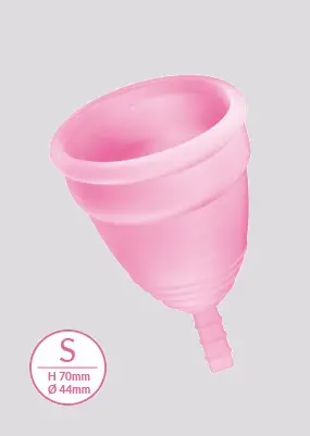 Imagen Copa menstrual Yoba rosa nature talla S