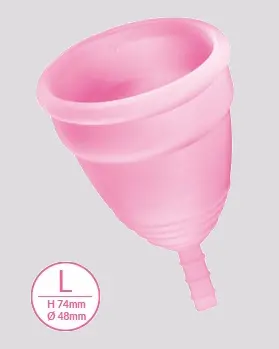 Imagen Copa menstrual Yoba rosa nature talla L