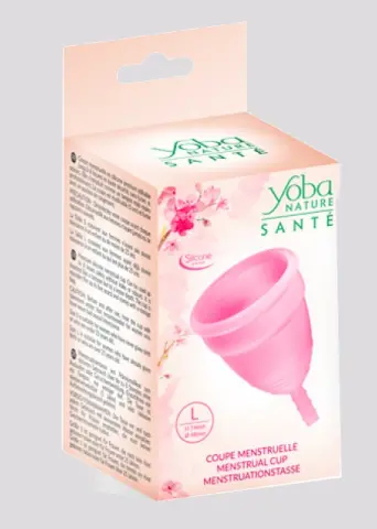 Imagen Copa menstrual Yoba rosa nature talla L 2