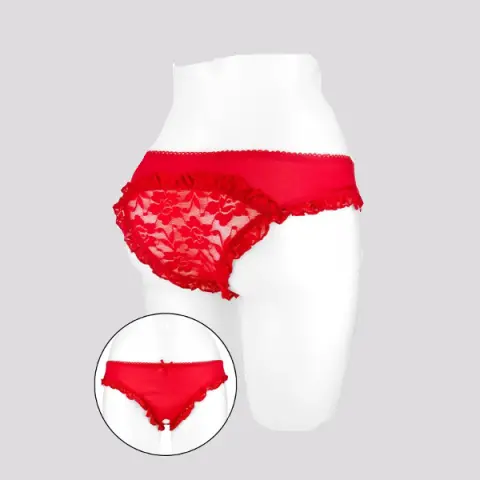 Imagen Culotte rojo abierto Tania