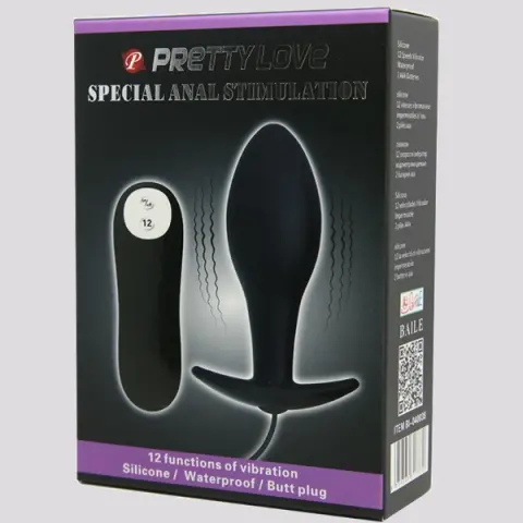 Imagen Plug silicona vibrador Pretty love con mando