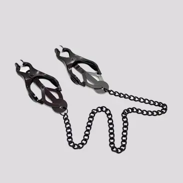 Imagen Pinzas japonesas negras con cadena