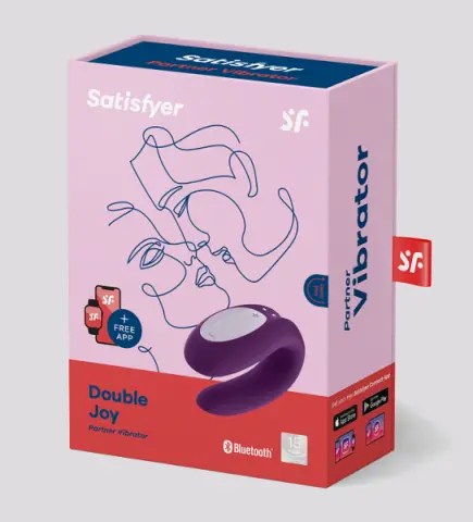 Imagen Satisfyer Double joy lila + APP 3