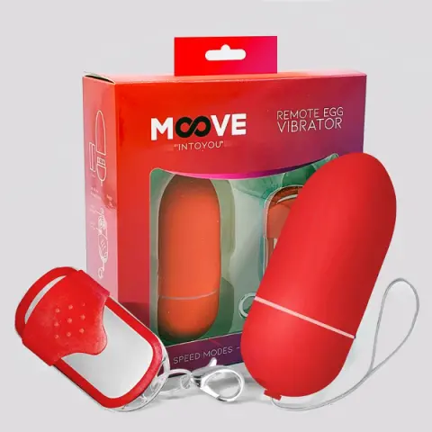 Imagen Huevo  vibrador control remoto Glossy/Moove rojo