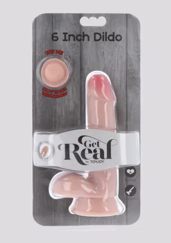 Imagen Pene realstico con ventosa Get Real 6" 2