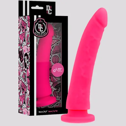 Imagen Pene delta silicona fucsia 6,7" 2