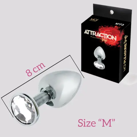 Imagen Plug joya transparente metlico   mediano Mai