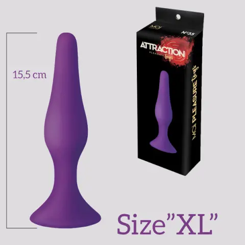 Imagen Plug silicona extra grande lila Mai
