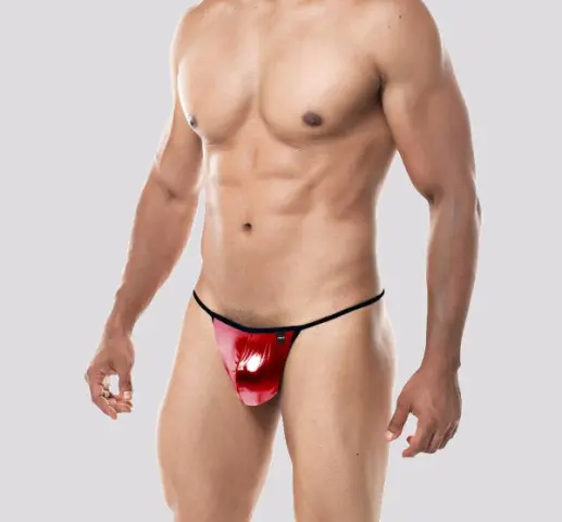 Imagen Tanga hombre rojo brillante  XL C4M 
