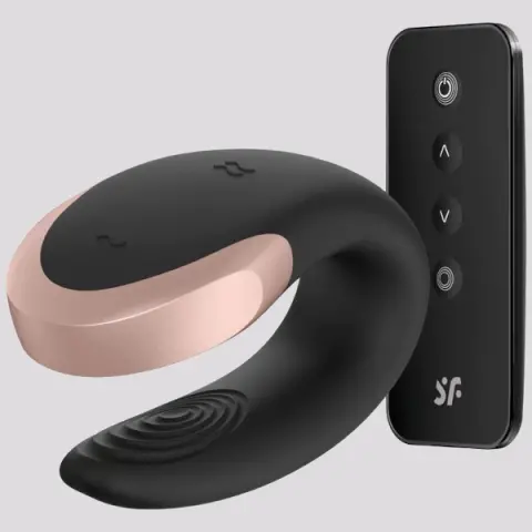 Imagen Satisfyer Double Love Luxury negro + APP 2