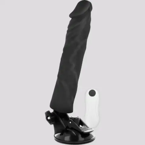 Imagen Pene realstico vibrador negro ventosa twix control remoto
