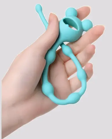Imagen Tira de bolas anales de silicona celeste Toys 3