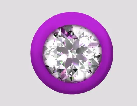 Imagen Bolas anales silicona lila con joya Lola 3