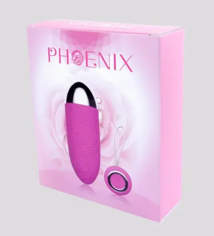 Imagen Huevo vibrador recargable control remoto Phoenix lila