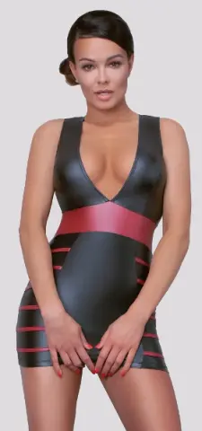 Imagen Vestido Cotelly Party negro/rojo S