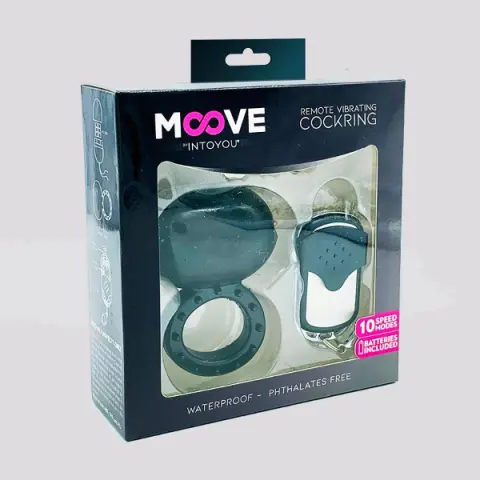 Imagen Anillo vibrador negro  control remoto Moove 2