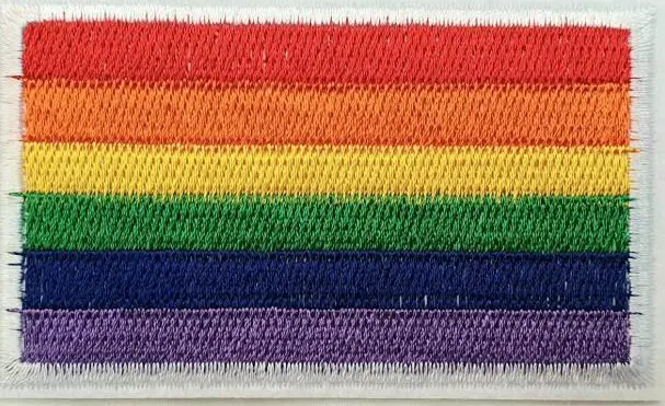 Imagen Parche rectangular orgullo LGBT  