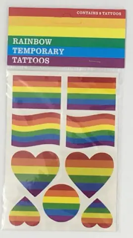 Imagen Tatuajes temporales  orgullo LGBT 