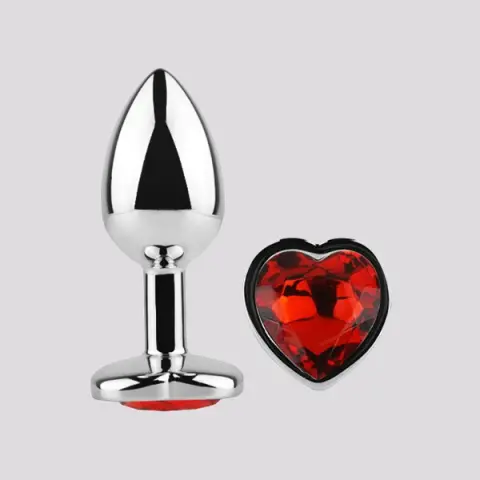 Imagen Plug joya corazon rojo aluminio L  Afterdark  2