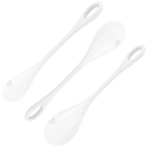 Imagen Set de bolas chinas blancas Satisfyer training  Yoni power 1 2