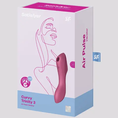 Imagen Satisfyer Curvy Trinity 3 rojo