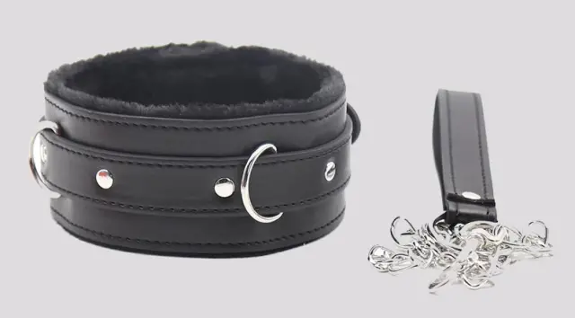 Imagen Collar acolchado con cadena Fetish addict