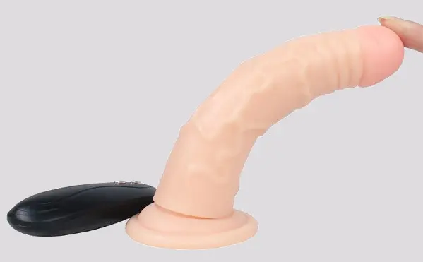 Imagen Pene realistico Glenn vibrador 6,6" control con cable 2