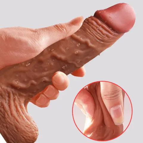 Imagen Pene realistico  vibrador y calor  telescpico recargable control remoto Boss 3