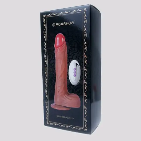 Imagen Pene realistico  vibrador y calor  telescpico recargable control remoto Boss 4