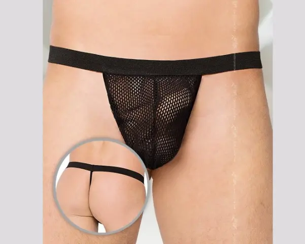 Imagen Tanga negro transparente  Softline S-L