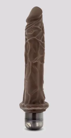 Imagen Pene realsitico negro vibrador Dr. Skin 9,75"