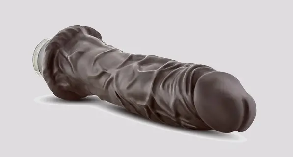 Imagen Pene realsitico negro vibrador Dr. Skin 9,75" 2