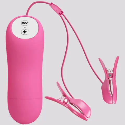 Imagen Pinzas electro-estimulacin y vibracin pezones 3
