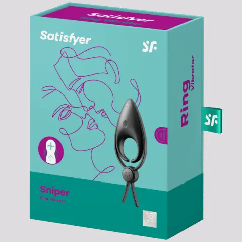 Imagen Anillo vibrador recargable Satisfyer Sniper negro 2