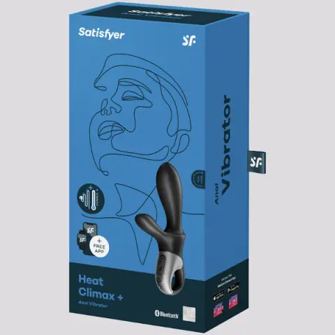 Imagen Vibrador Satisfyer calor climax y vibrador anal con APP negro 2