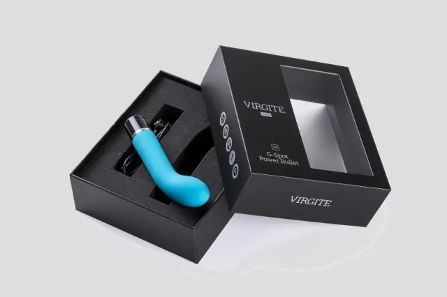 Imagen Bala vibradora recargable punto G Virgite V4 Azul 2